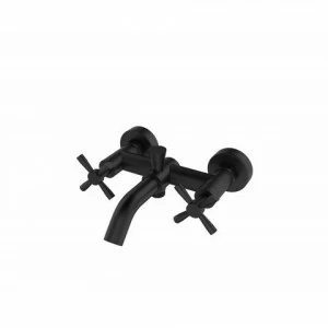 Orange Mia M34-100B двухзахватный смеситель для ванны/душа без аксессуаров, цвет: черный матовый никель