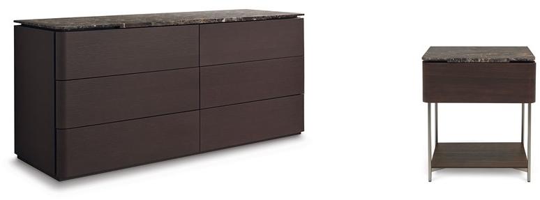 MisuraEmme Деревянная тумбочка с мраморной столешницей Misuraemme sun-id-1402870 - Вид №3