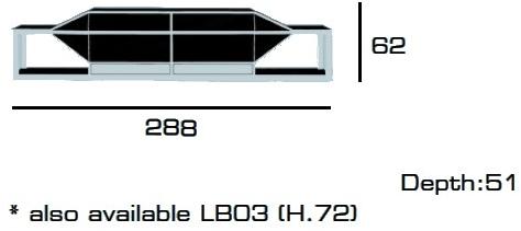 Tonino Lamborghini Casa Низкая тумба для офиса из лакированного дуба Long beach sun-id-1378835 - Вид №3