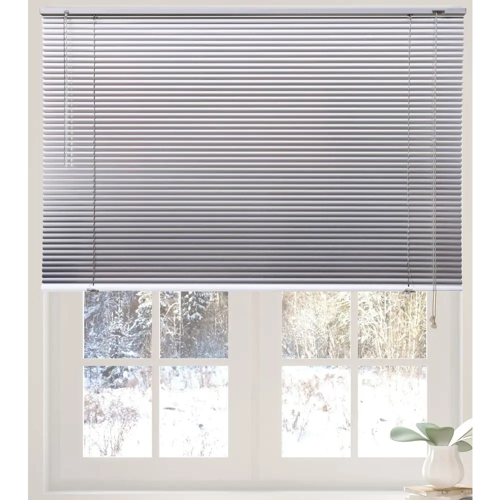INSPIRE Жалюзи горизонтальные серебристые 160×160 см для окон 89351021 STLM-1353598 - Вид №3