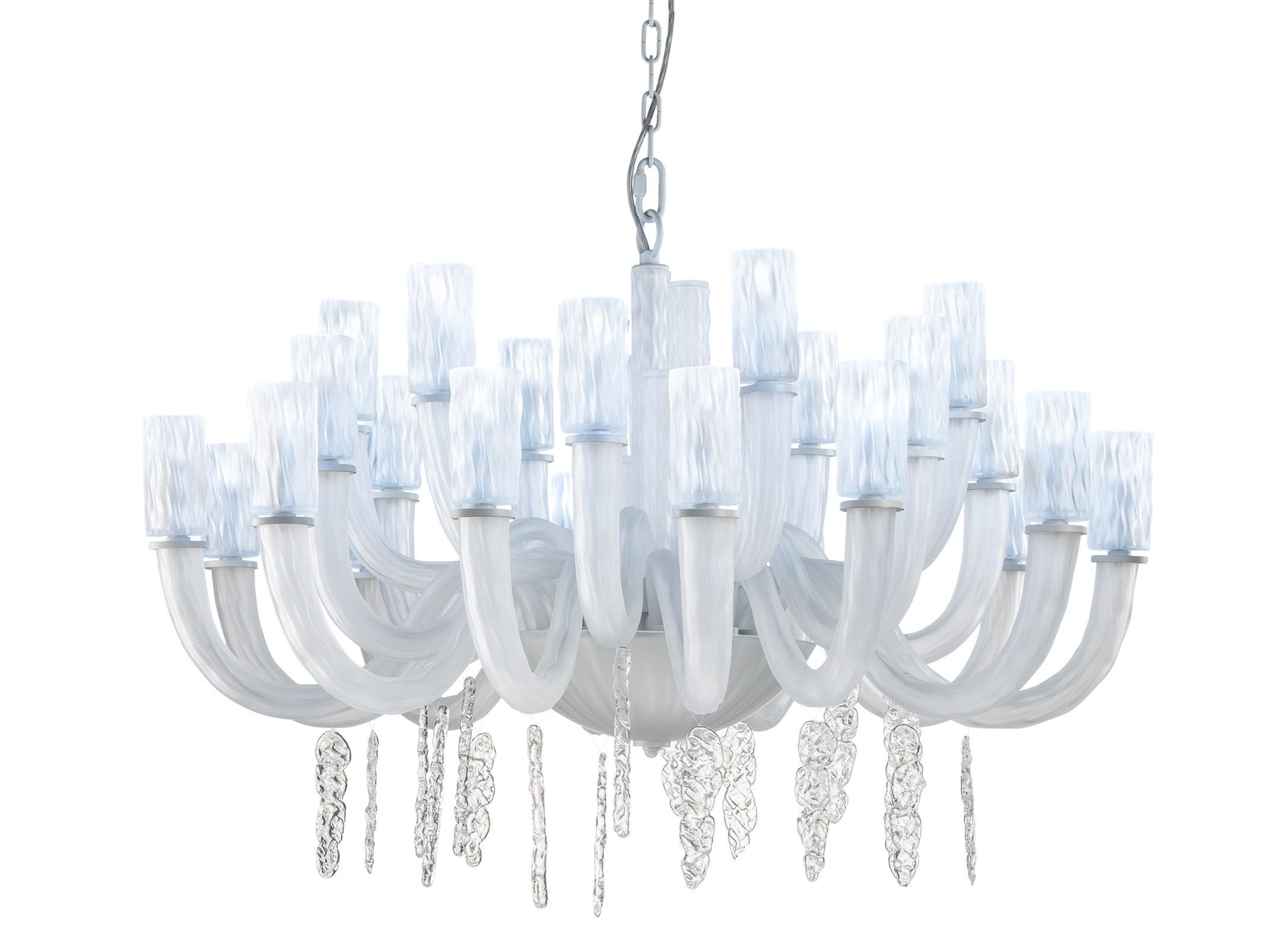 Стеклянная люстра Euroluce Lampadari ICEBERG L12+6+6 ARCH-00088625 - Вид №1
