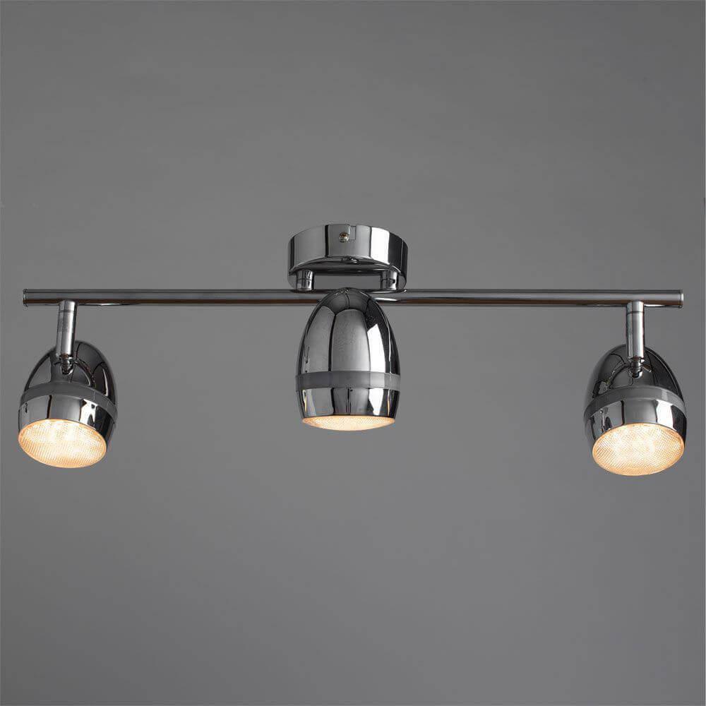 Спот потолочный светодиодный на 3 лампы хром Arte Lamp A6701PL-3CC ARTE LAMP A6701 00-3924041 Хром  - Вид №2