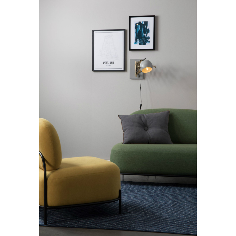 Лампа настенная Sarana, серая White Label Living 5400034 - Вид №1