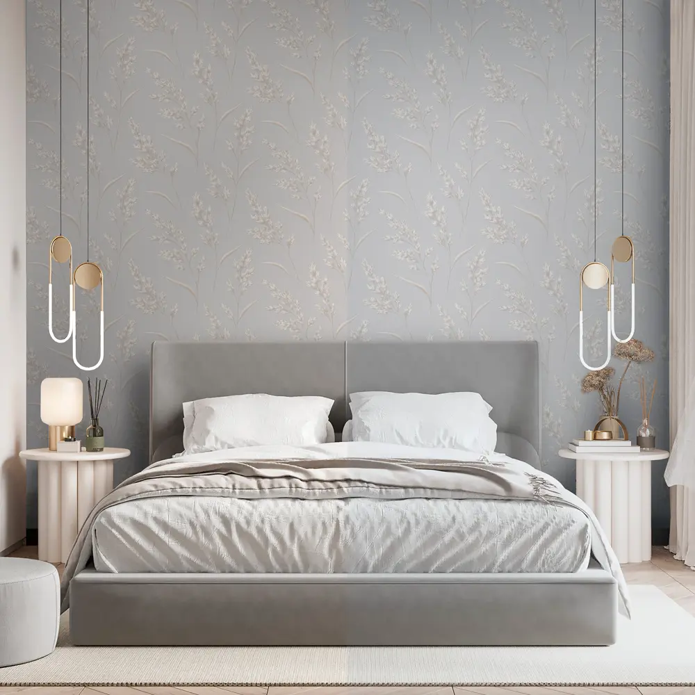 Флизелиновые обои Wallsecret Campo серые 1.06 м 89400491 STLM-1528650 - Вид №5