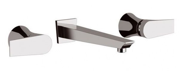 DV5022-CR Daniel Diva, встраиваемый в стену двухрычажный смеситель для раковины, цвет хром Santreyd