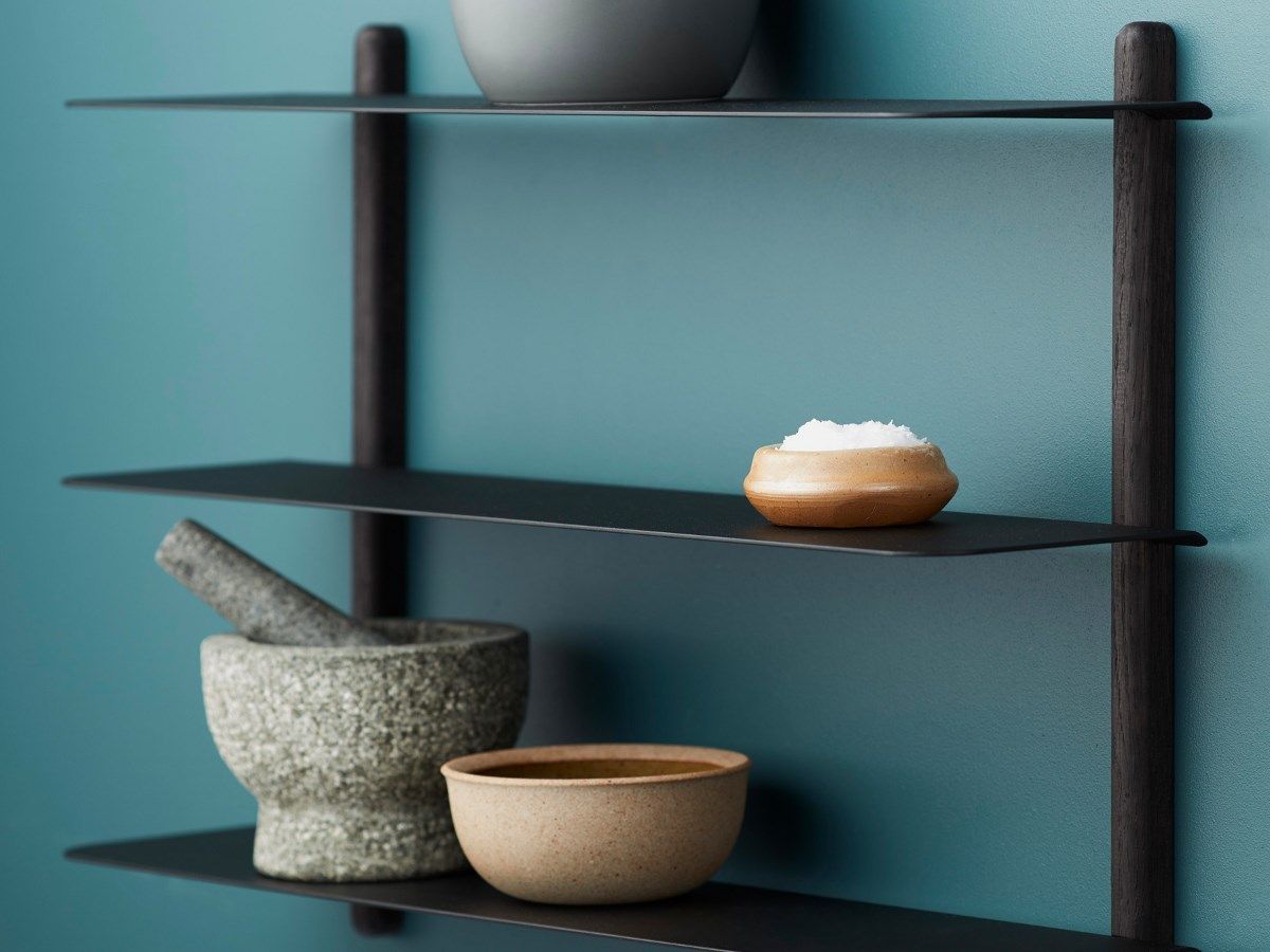 Стальной и деревянный настенный книжный шкаф Gejst Nivo ARCH-00026675 - Вид №1