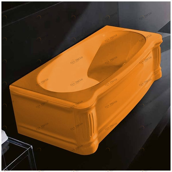 Ванна Gruppo treesse New Classic VTL-V6770-DX-O оранжевая прямоугольная правая VTLV6770DXO