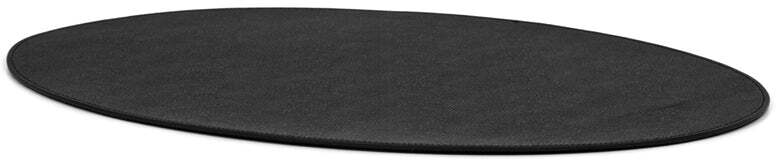 Овальная подставка для столовых приборов - 48X36 см / зернистая кожа_белый