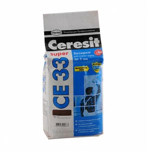 Затирка №58 Super CE 33 темно-коричневая 2кг CERESIT