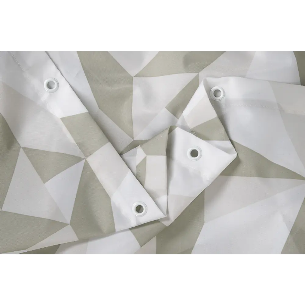 Штора для ванны Triangulo, 180х200 см, полиэстер, цвет бежевый/белый WESS STLM-2030279 - Вид №3