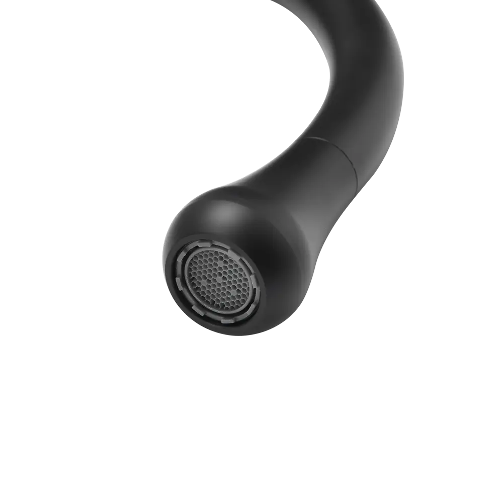 Смеситель для кухни Haiba HB71825-7 черный с поворотным изливом 89396809 STLM-1575806 - Вид №2