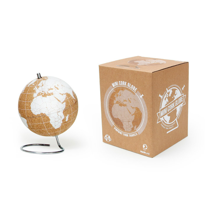 Глобус Cork Globe, белый, Ø14 см SUCK UK SKCORKGLOBE6 - Вид №11