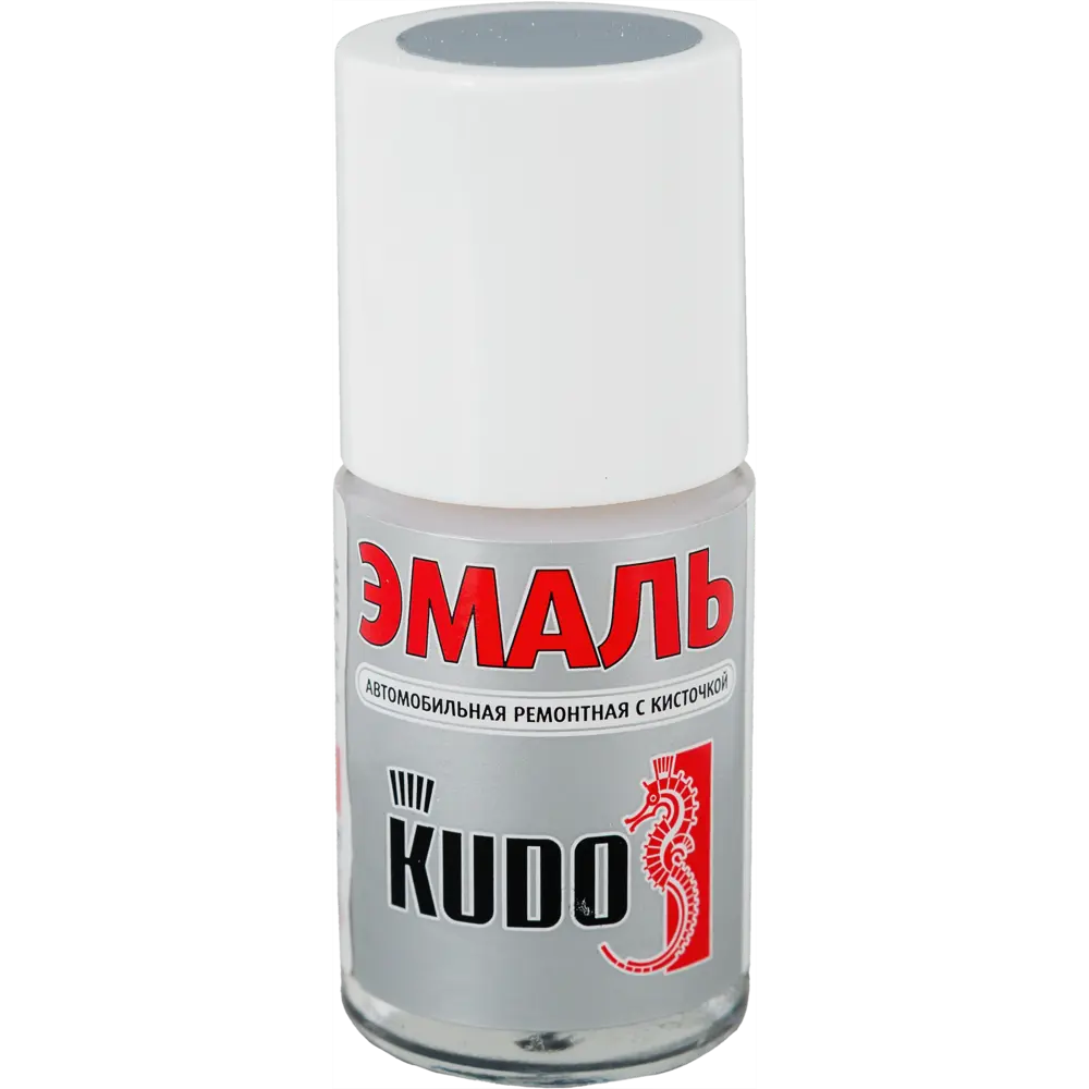 Эмаль автомобильная Kudo с кисточкой цвет серебристый 15Мл STLM-2145189