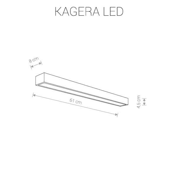 Настенный светодиодный светильник 61 см Nowodvorski Kagera Led 9503 NOWODVORSKI KAGERA LED 00-3890800 Хром  - Вид №2