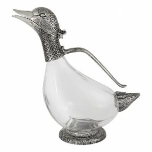 Декантер стеклянный 0,75 л прозрачный "Утка" REGENT ГАРМОНИЯ 00-3946628 Прозрачный;серебро