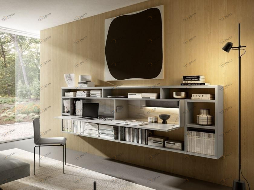 Lago Подвесной книжный шкаф с письменным столом 36e8 sun-id-1373246