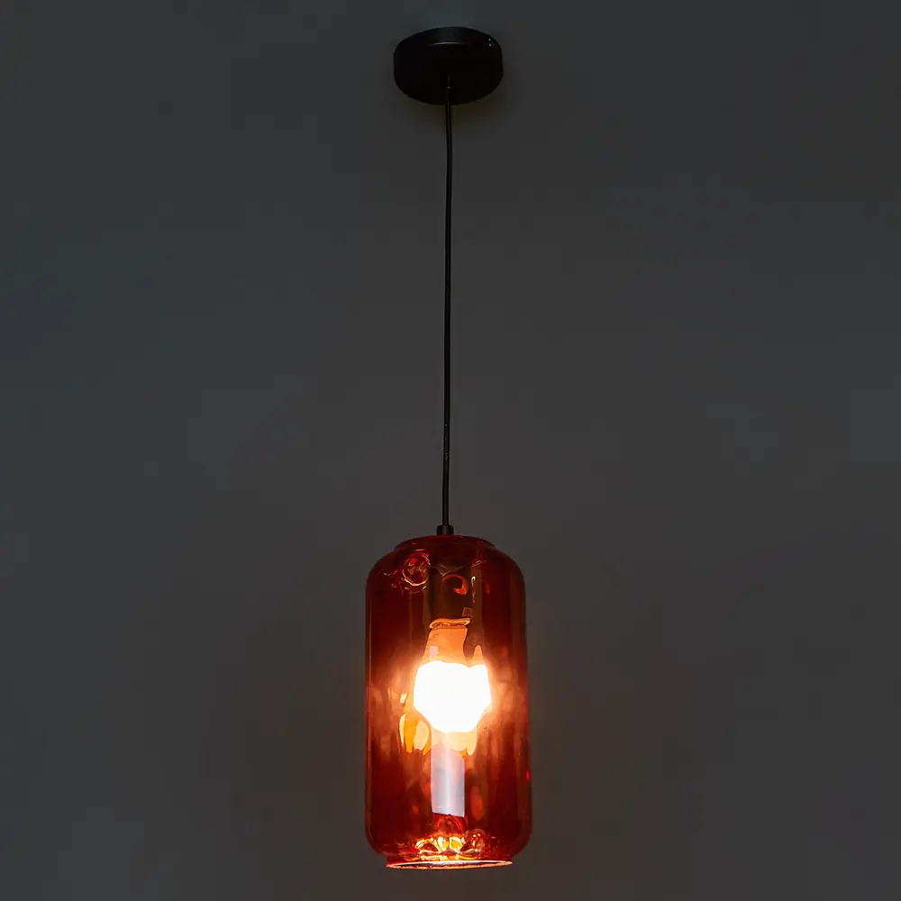 Светильник подвесной 10177/1S 1 лампа цвет черно-красный Escada STLM-2203679 - Вид №1