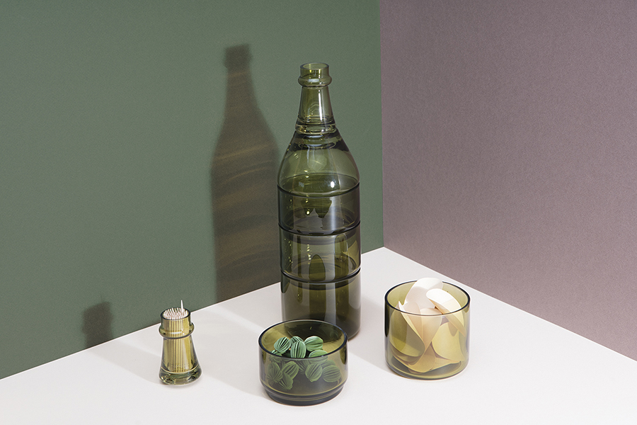 DYLAPERGR Набор из 5-ти емкостей для аперитива l'ap?ro, зеленый Doiy  - Вид №4