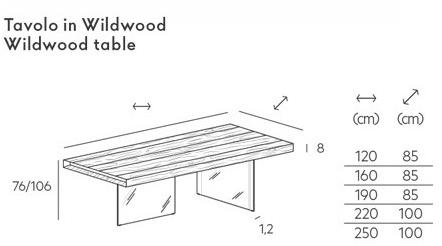 Lago Прямоугольный стол из дерева и стекла Air sun-id-1397964 - Вид №9