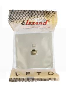 LETO Розетка компьютерная крем