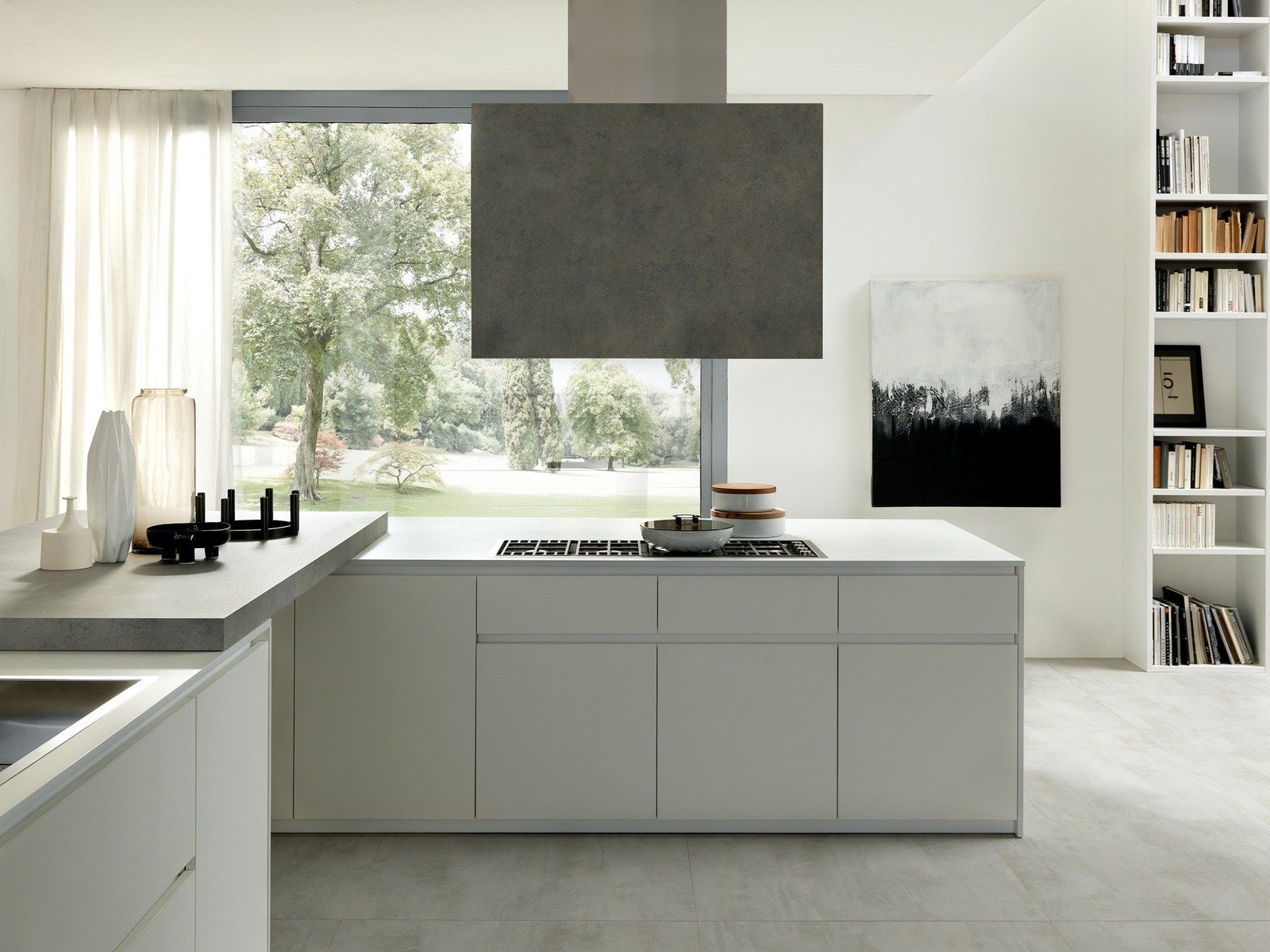 Ламинированная секционная кухня с островом Floritelli Cucine ARCH-00146929 - Вид №1