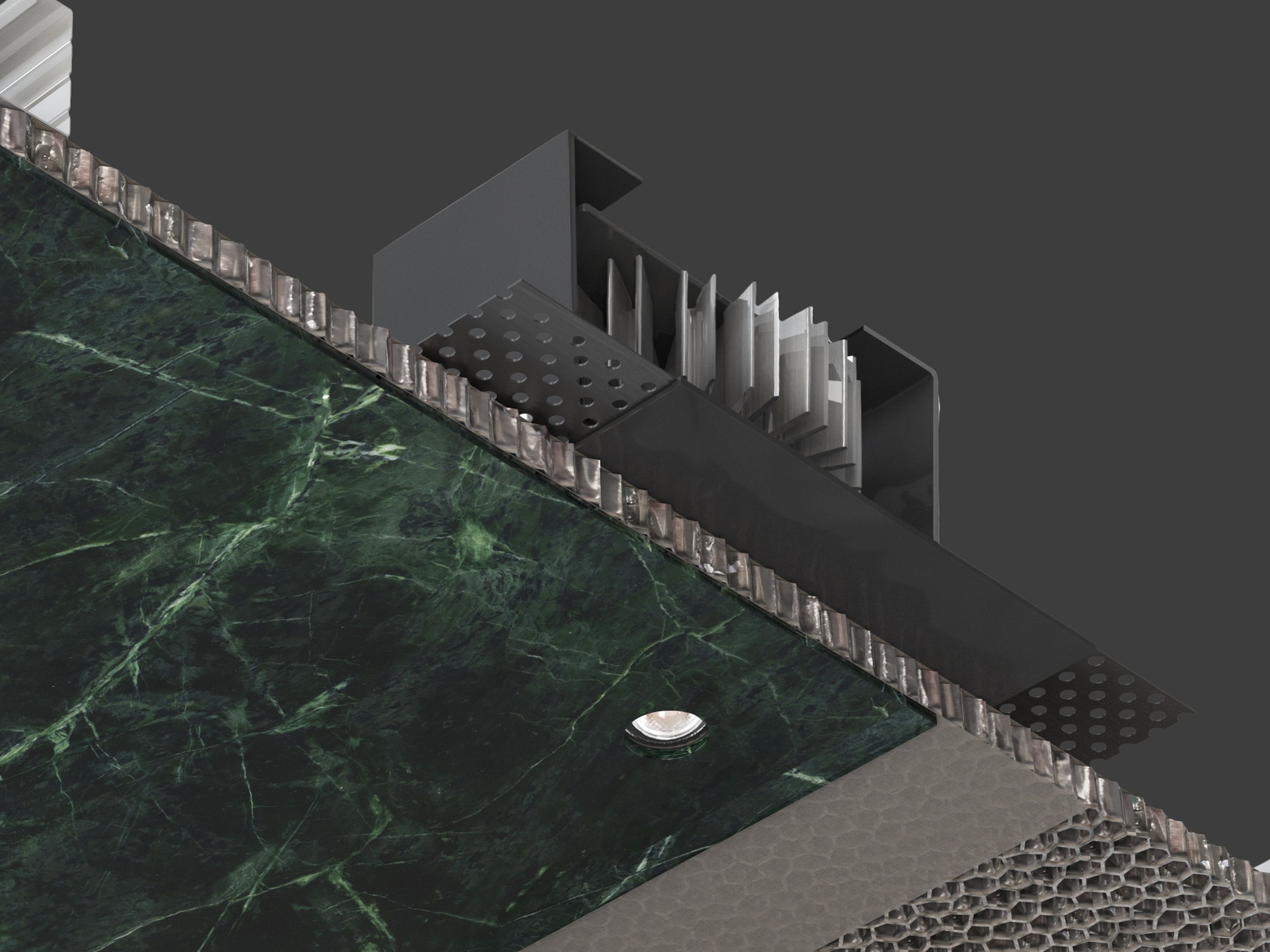 Алюминиевый светодиодный потолочный светильник Buzzi & Buzzi Железо ARCH-00027156 - Вид №1