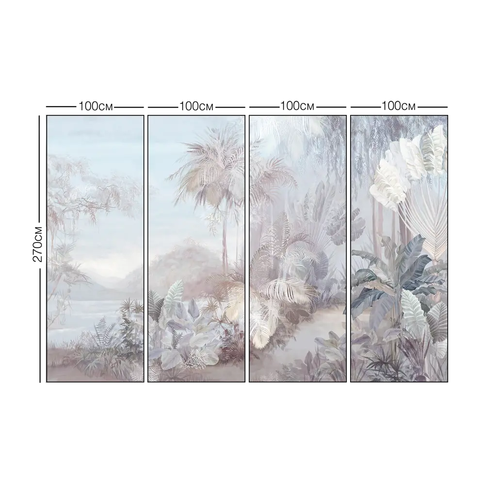 Фотообои Экзотический остров флизелиновые, 400x270 см, L13-270 FBRUSH 3D FLIZART STLM-2059134 - Вид №3