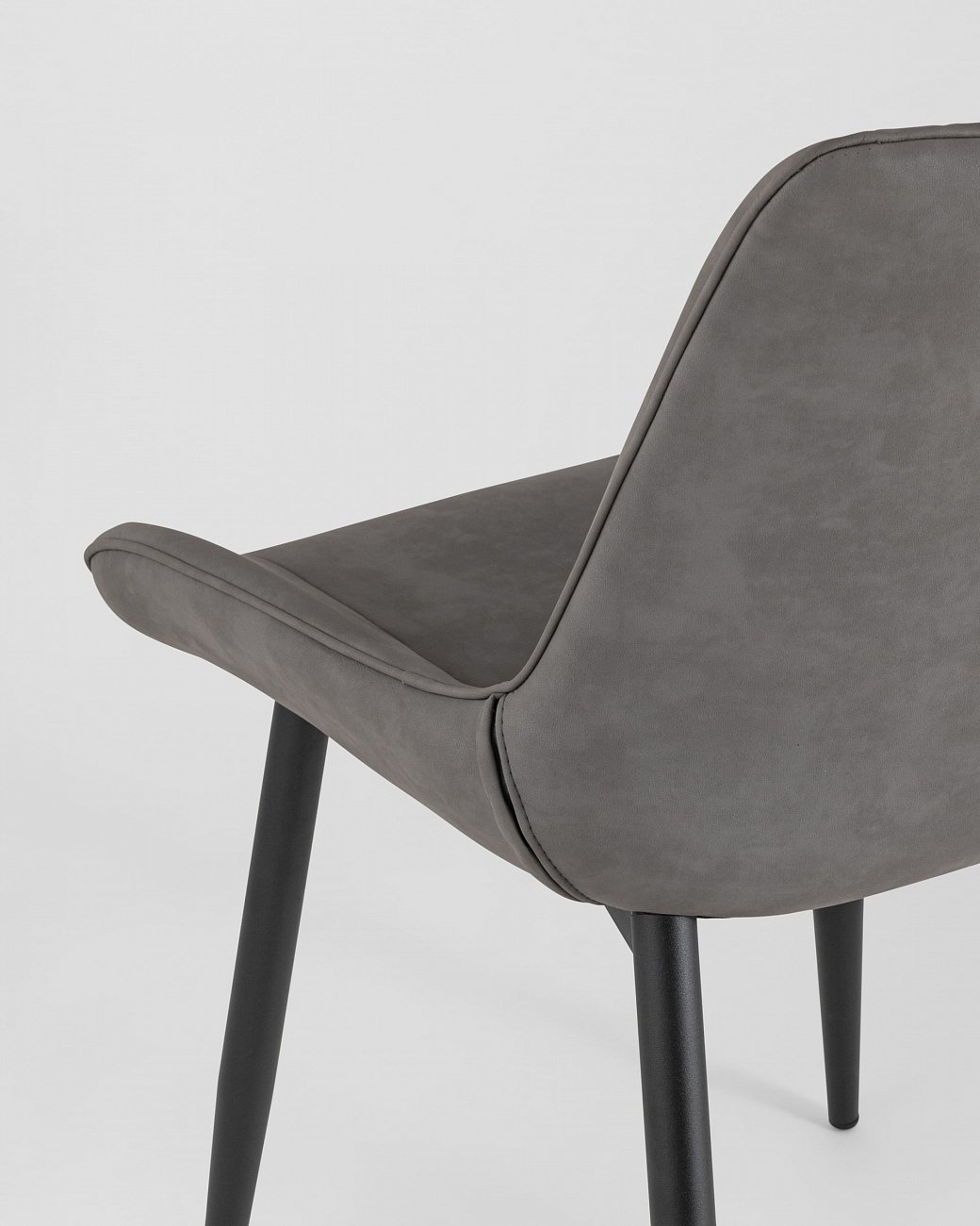 Стул со спинкой серый из экокожи "Невада" STOOL GROUP ДИЗАЙНЕРСКИЕ, ИНТЕРЬЕРНЫЕ 00-3946290 Серый  - Вид №6