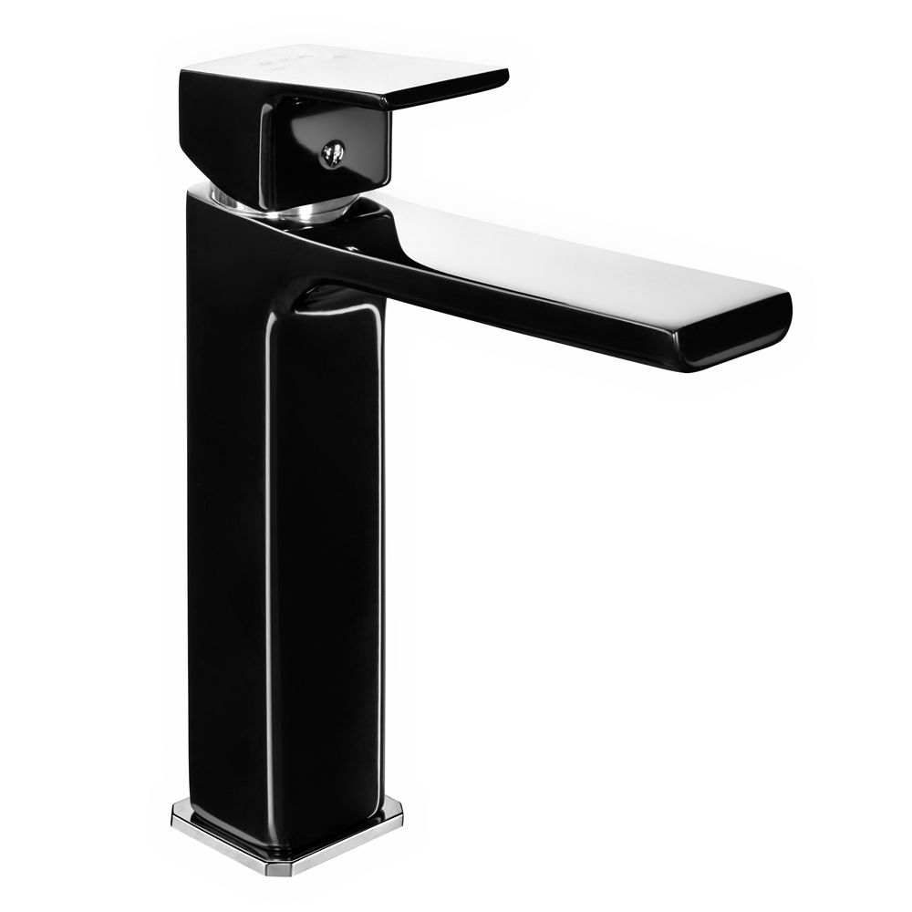 103588003  Смеситель для умывальника Tiera Medium - черный-хром Eca  - Вид №1