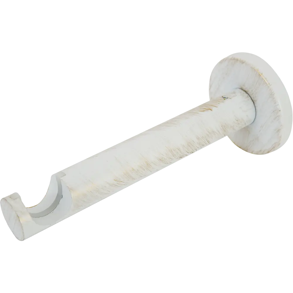 Держатель однорядный с пластиковыми вставками Orbis, металл, цвет античный белый, 2 см STLM-2179297