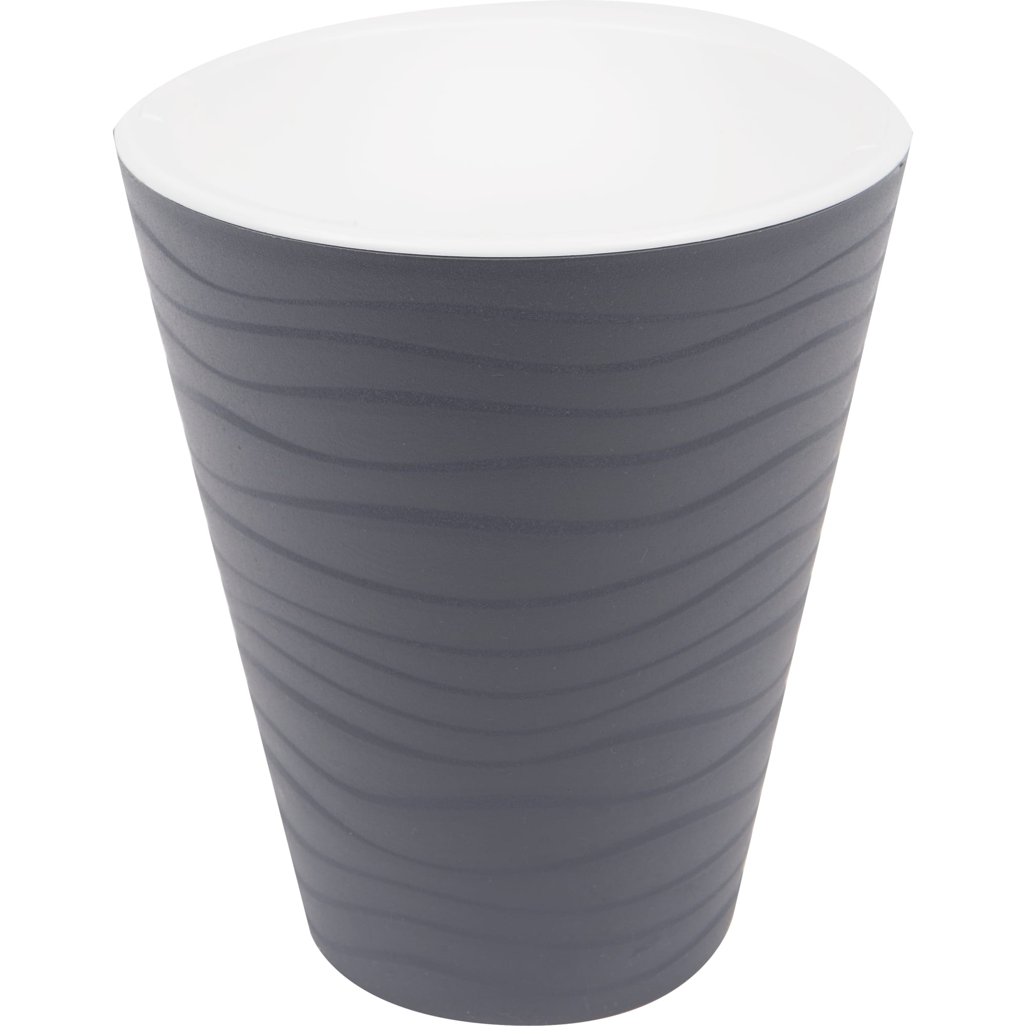 82095613 Горшок цветочный ø17 h20 см v2.8 л пластик тёмно-серый Валенсия Santreyd