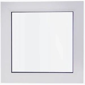 Пластиковое окно ПВХ Deceuninck глухое 500x500 мм (ВхШ) однокамерный стеклопакет белый (с двух сторон)