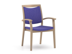 Тканевый стул с подлокотниками