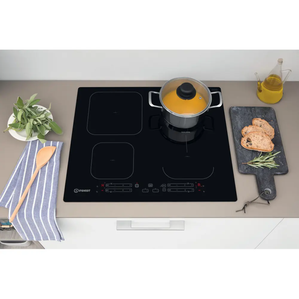 Варочная панель индукционная Indesit IB 65B60 NE 4 конфорки 59x51 см цвет чёрный 82597940 STLM-2042994  - Вид №10