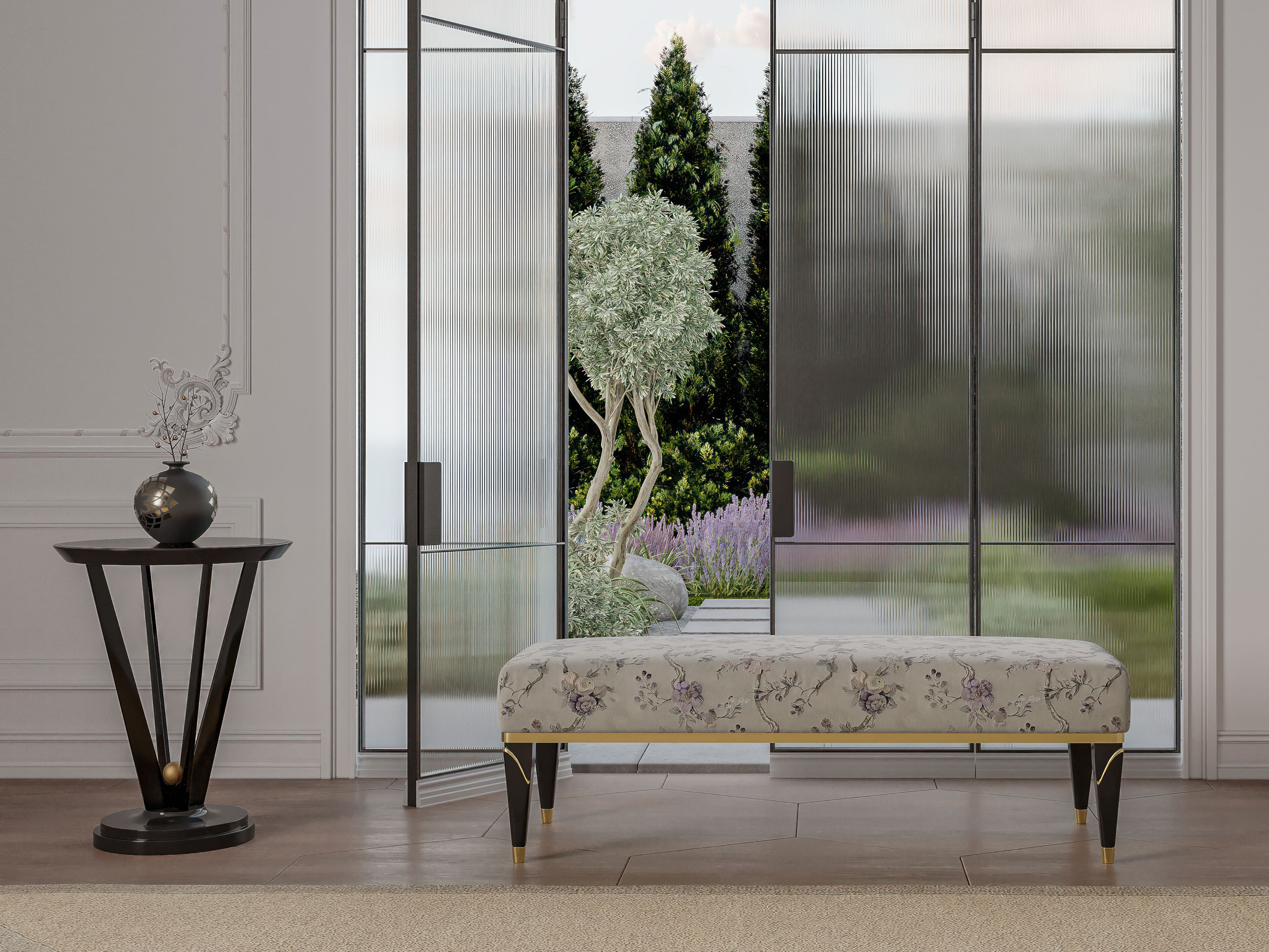 Мягкая скамейка из ткани GUERRA VANNI Studio Privè ARCH-00014328 - Вид №1