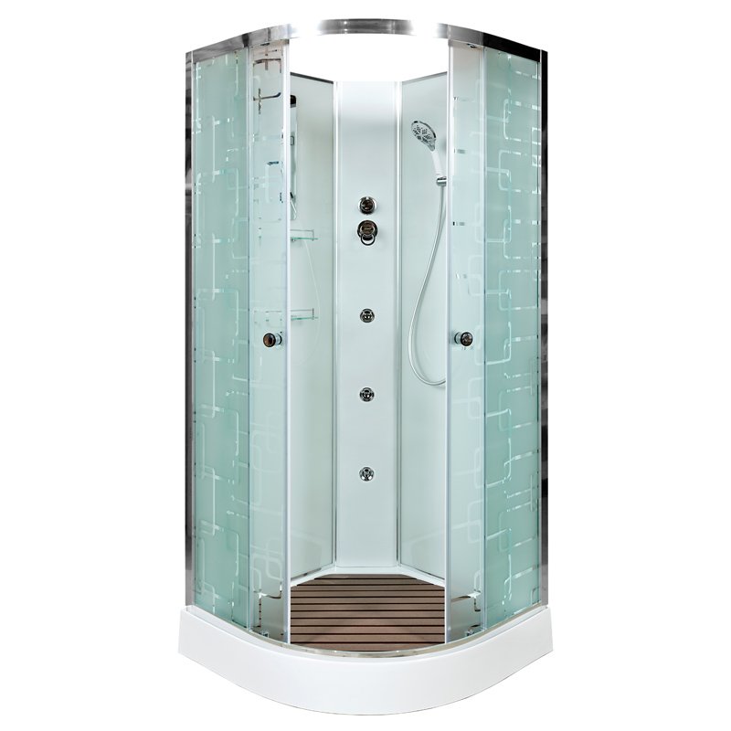 D01S LED Душевая кабина DETO Серия D ЕМ1580 N с гидромассажем (гм.)