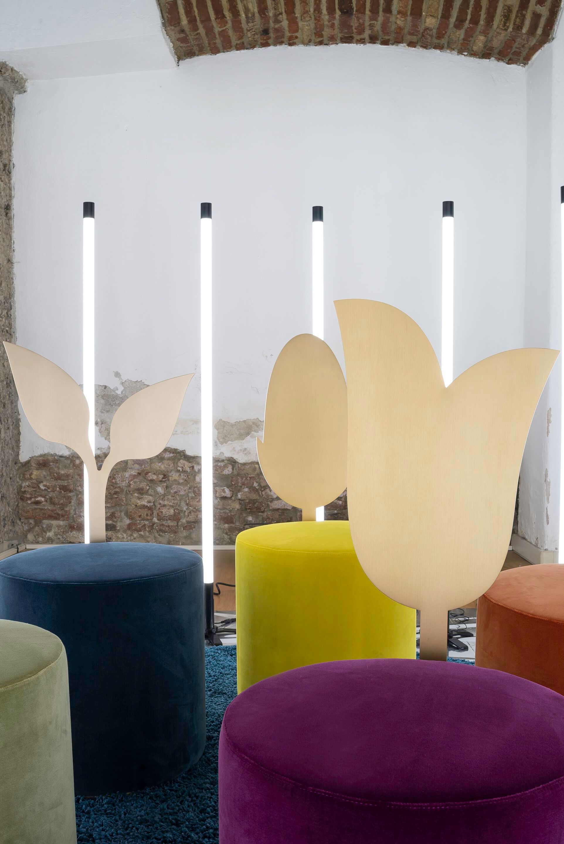 Круглый пуф из ткани Secolo GIARDINO BOTANICO ARCH-00030055 - Вид №5