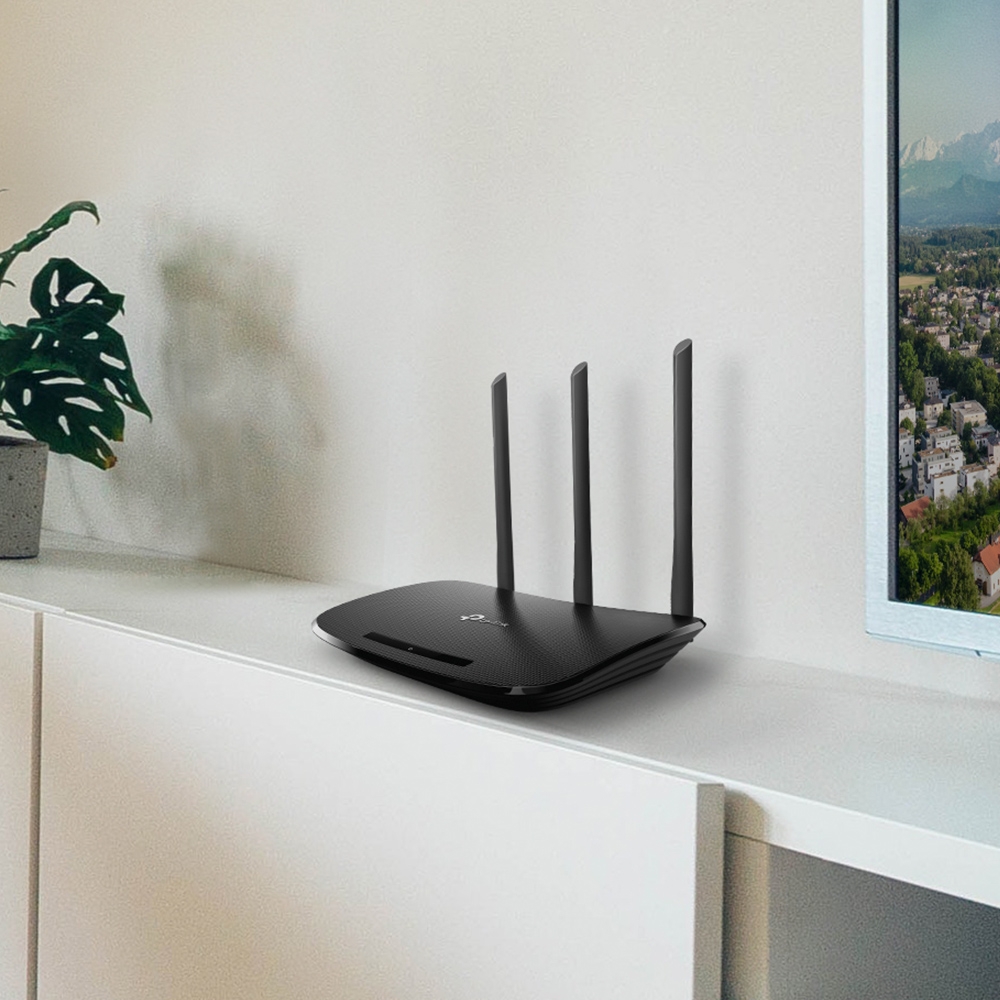 TL-WR940N 450M 450mbps wireless n router, qca (atheros), 3t3r, 2.4ghz, 802.11b/g/n, 1 10/100mbps wan + 4 10/100mbps lan ports, with 3 fixed antennas TP-Link Santreyd  - Вид №3