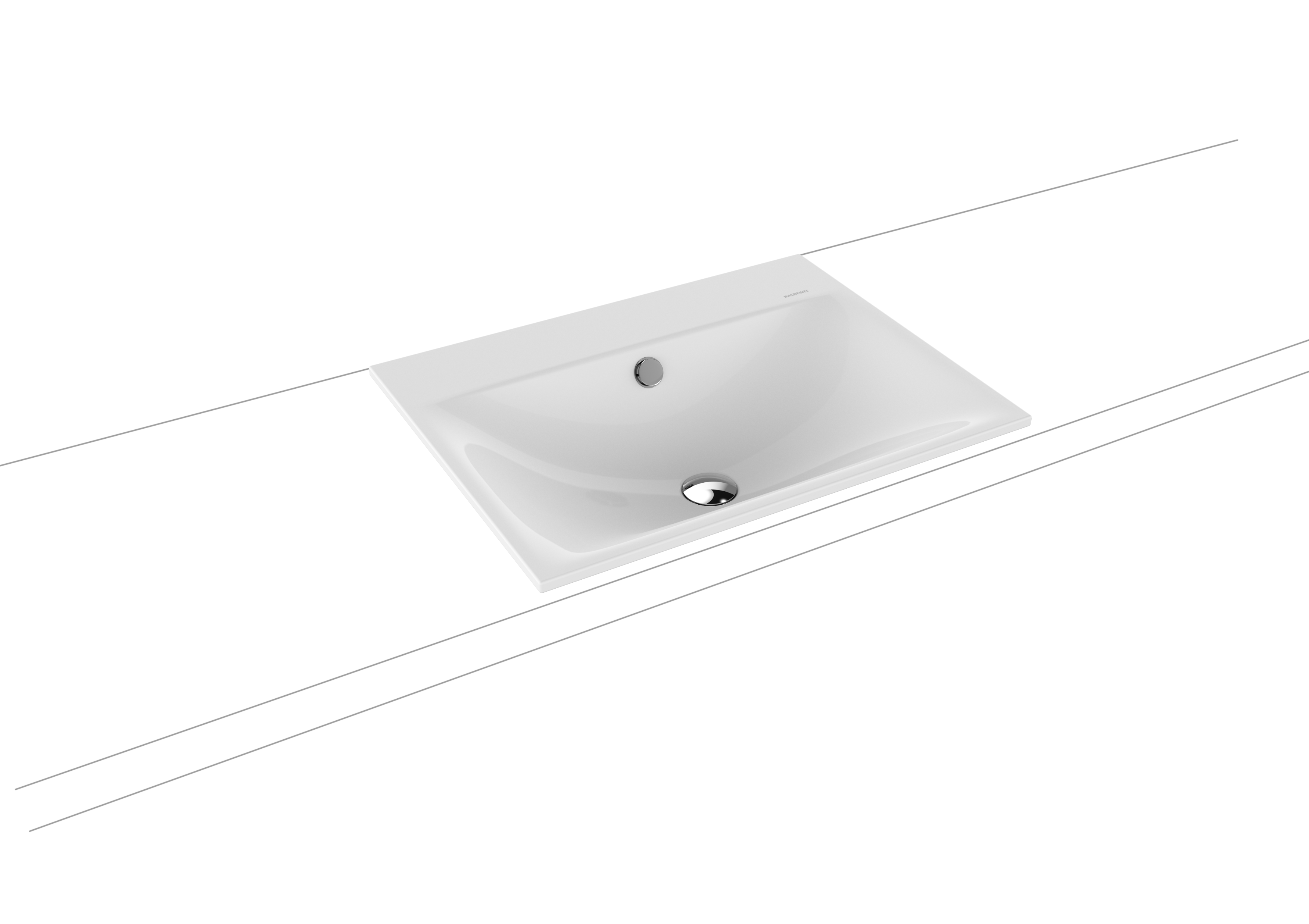 Умывальник KALDEWEI Сталь эмалированная 3037 258 альпийский белый матовый 30373319258 - Вид №1