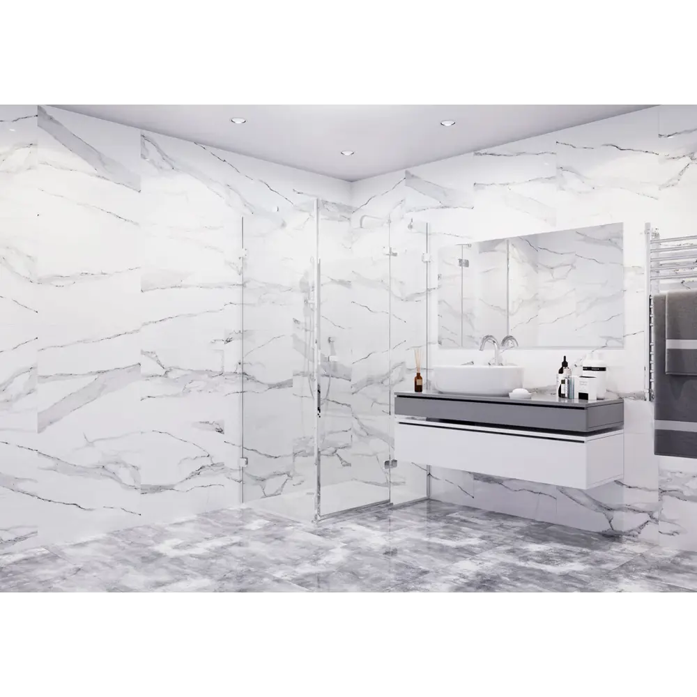 Керамогранит INCOLOR Thasos - белый мрамор 60×60 см для изысканных интерьеров 82595112 STLM-0030941 - Вид №9