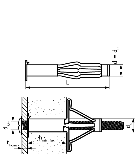6105400 WCP Анкер для Полых Стен металлический анкер с шурупом для полых стен walraven  - Вид №1