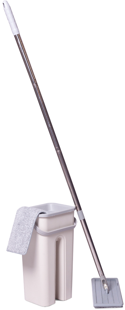 91064680 Набор швабра и ведро Ridberg Hand-Free Scrape Mop цвет белый STLM-0464677 RIDBERG HOME