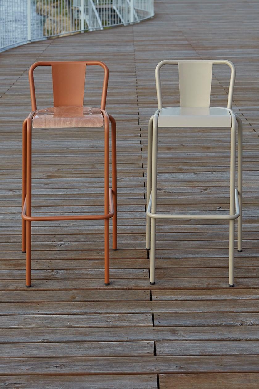 Adico Металлический стул для ресторана с подставкой для ног sun-id-1384926 - Вид №3