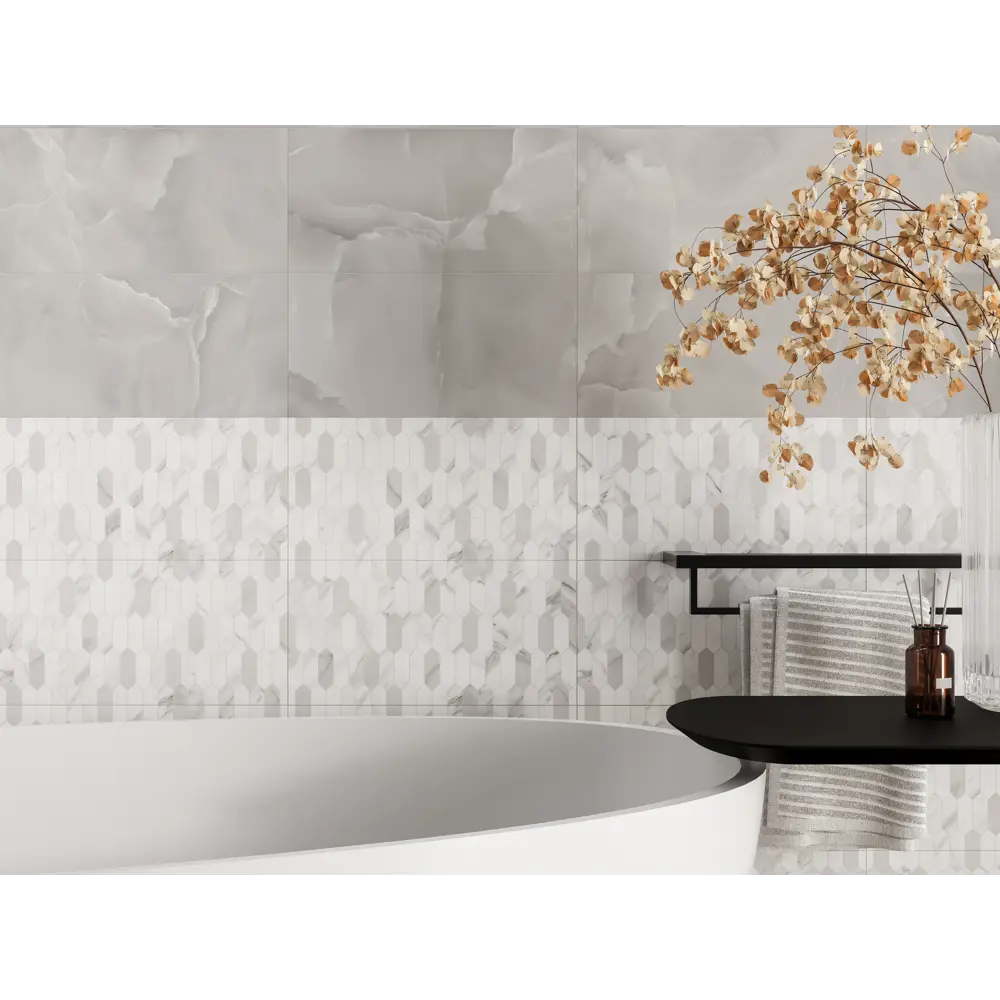 Santreyd Mersey Hexo: керамическая плитка для стен в серых тонах 89364562 STLM-0947446 - Вид №7