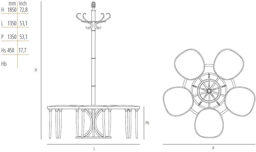 Wiener GTV Design Табурет / вешалка sun-id-1390430 - Вид №7