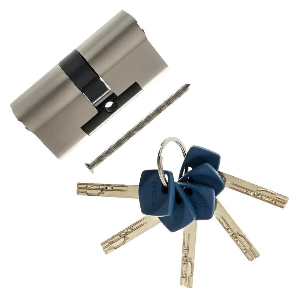 Цилиндр Apecs Premier XR-60-NI, 30x30 мм, ключ/ключ, цвет никель 82379067 STLM-2038263 ЦИЛИНДР APECS PREMIER XR-60-NI КЛЮЧ-КЛЮЧ - Вид №1
