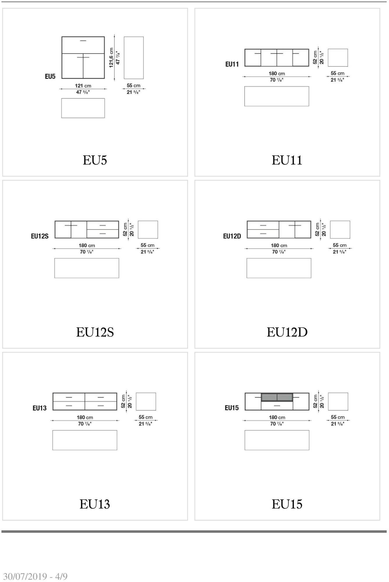 B&B Italia Буфет из эвкалипта с ящиками Eucalipto sun-id-1496132 - Вид №3