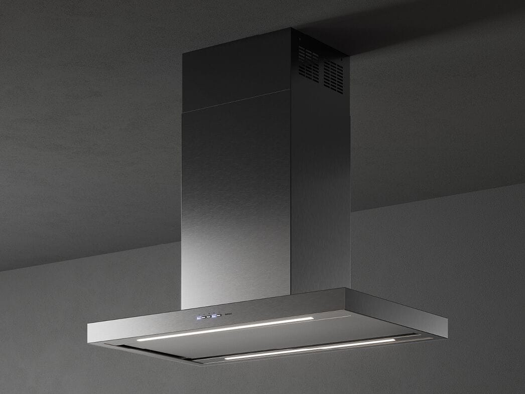 Островная вытяжка из нержавеющей стали со встроенным освещением Falmec дизайн ARCH-00126630 - Вид №1