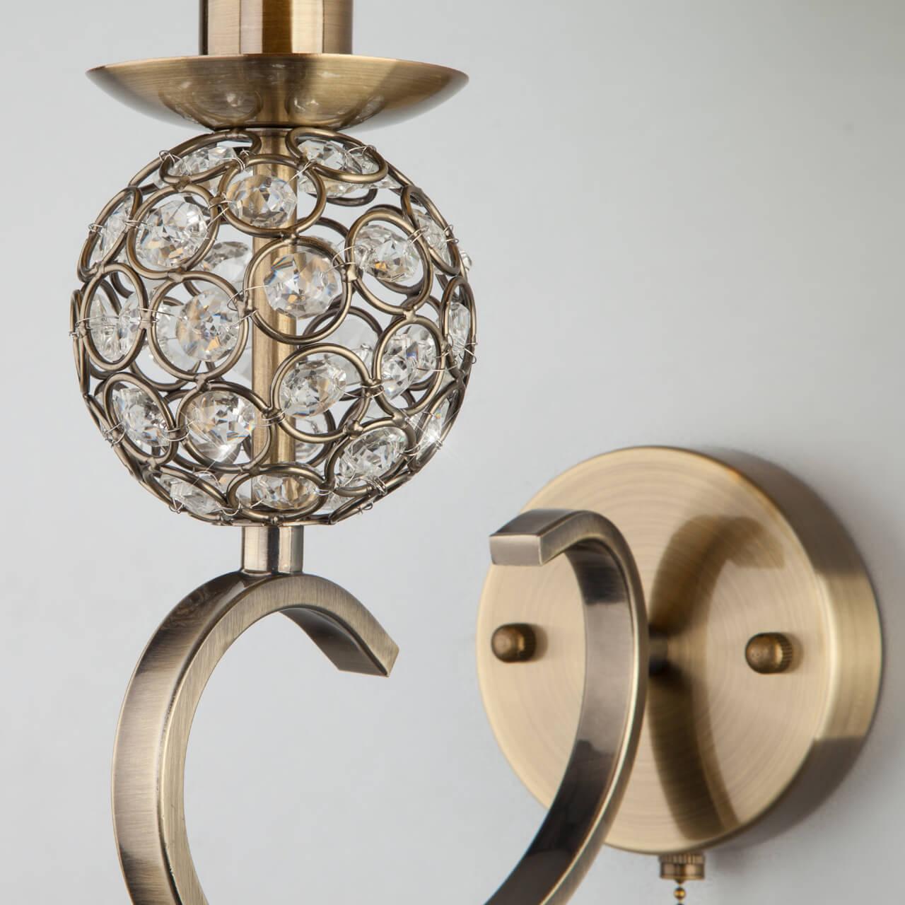 Бра настенное бежевое Eurosvet "Античная бронза" 60089/1 EUROSVET TESSA 00-3930063 Бежевый  - Вид №2