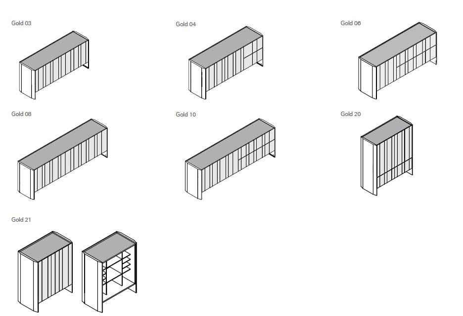 Деревянный шкаф с ящиками Kico Living Complements ARCH-00148704 - Вид №7